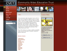 Tablet Screenshot of cvet.org.za